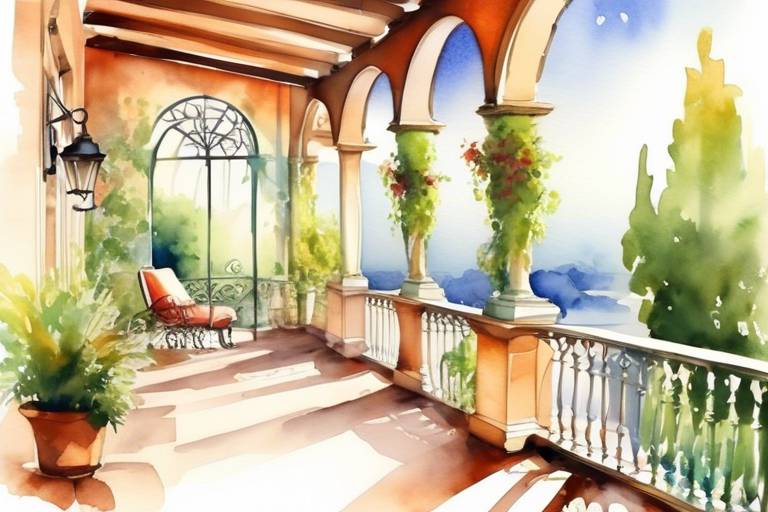 Villa Bahçelerinde Veranda ve Balkon Tasarımları