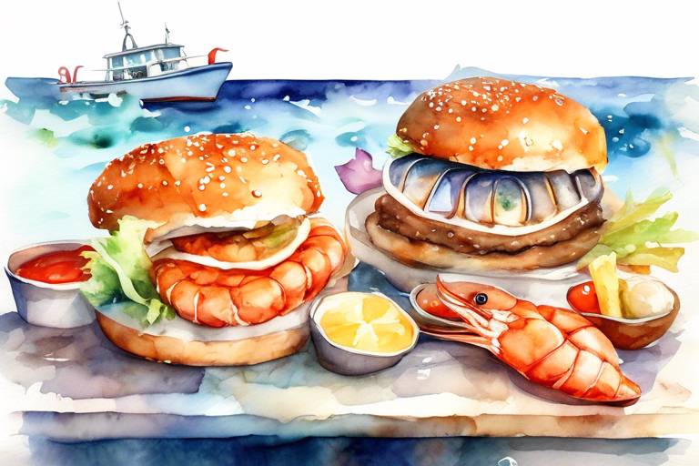 X Restoranı'nın Lezzetli Deniz Mahsülleri Burgerleri