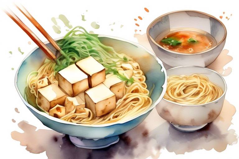 Tofu ve Noodle'larla Yapılan Yemekler