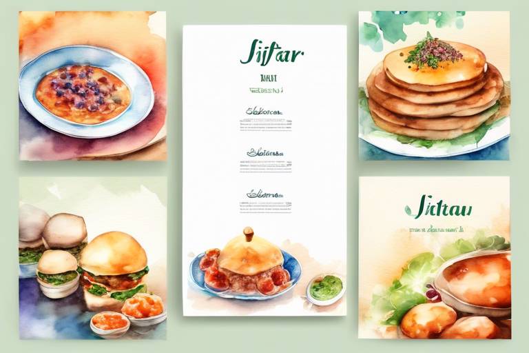 Menüler: İftar Menüleri, Vegan Menüleri vb
