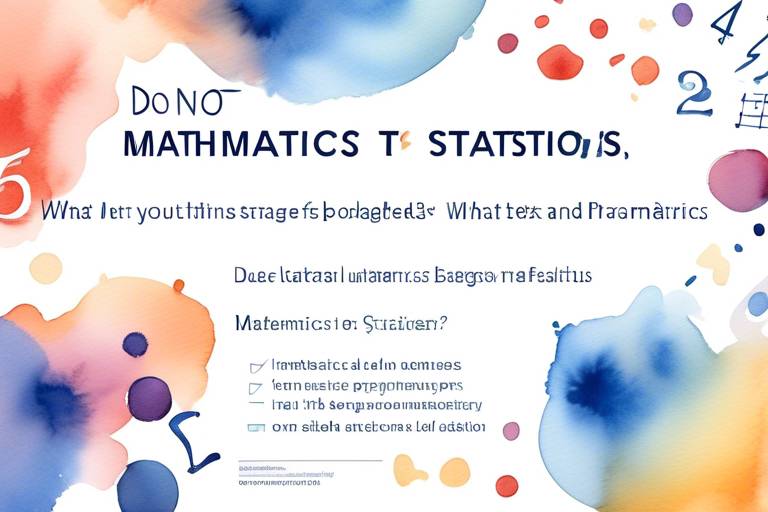 Matematik ve İstatistik Lisans Programları Hakkında Bilinmesi Gerekenler