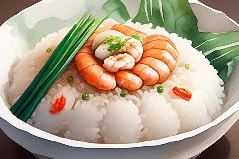 Sebzeli Deniz Mahsullü Sticky Rice Tarifi