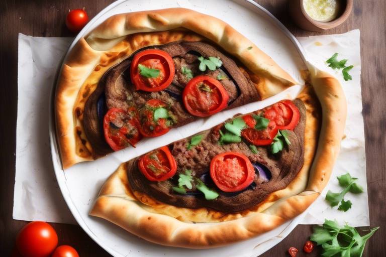 Kuru Patlıcan, Domates ve Baharatlı Et İle Hazırlanan Sağlıklı Pide Tarifi