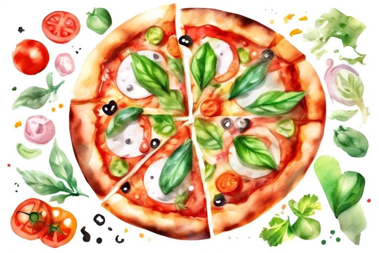 Vejetaryen Pizza Üzerine Garnitürler: Taze ve Lezzetli