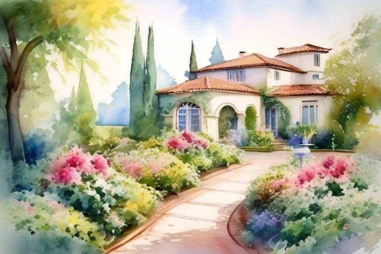 Romantik Villa Bahçesi Tasarımları