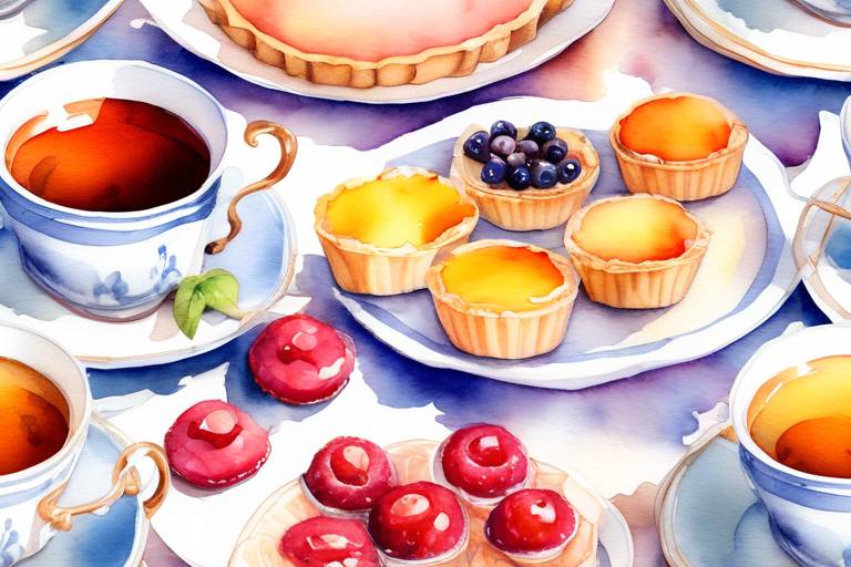 Fransa'da Çay ve Tartlar