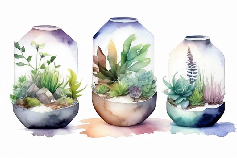 Terrariumlar ile Modern Ev Dekor Fikirleri