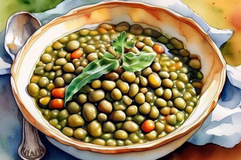 Zeytinyağlı Yeşil Mercimek Yemeği Tarifi