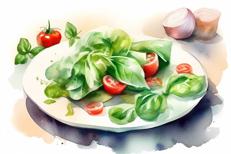 Reyhan Yapraklarıyla Kaplanmış Fransız Sebzeli Salata Yapmak