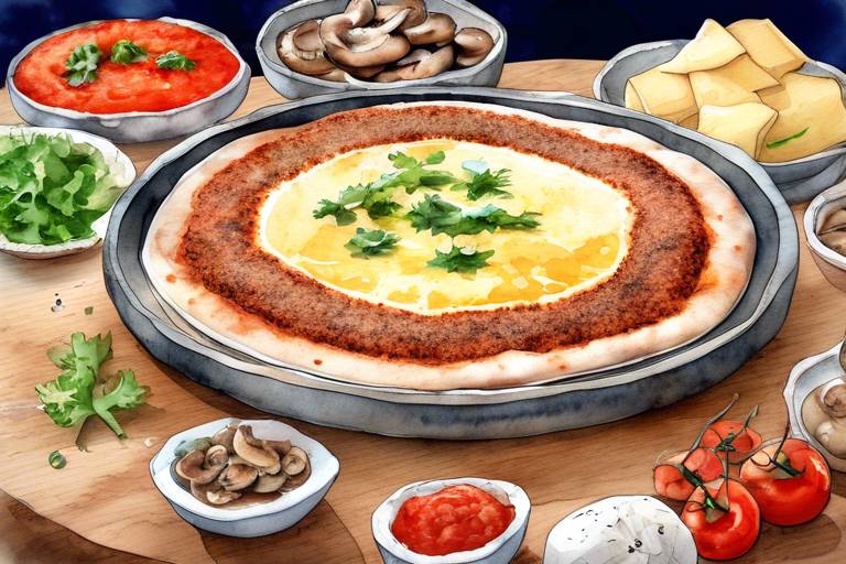 Lahmacuna Kaşar, Sucuk, Mantar Gibi İlave Edilen Malzemeler