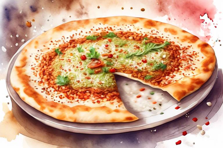 Un, su ve usta ellerle şekillenen lahmacun