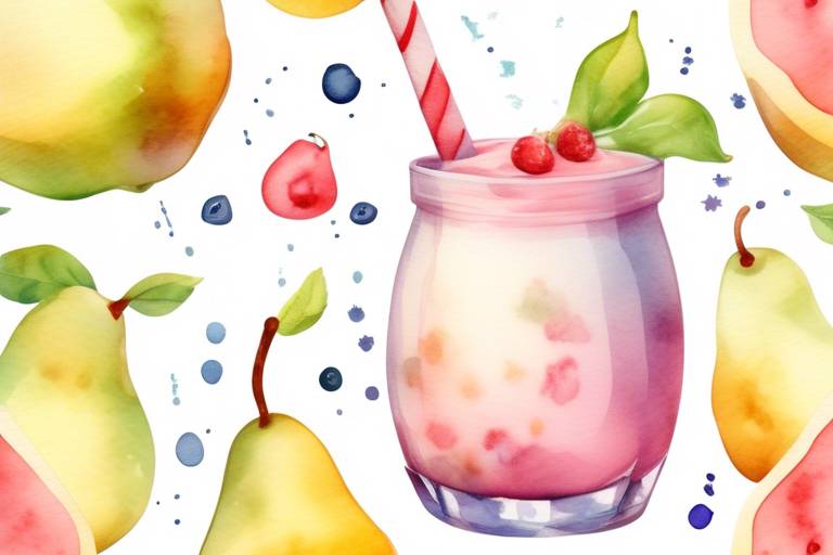 Proteinli Ve Armutlu Yoğurtlu Smoothie Tarifi
