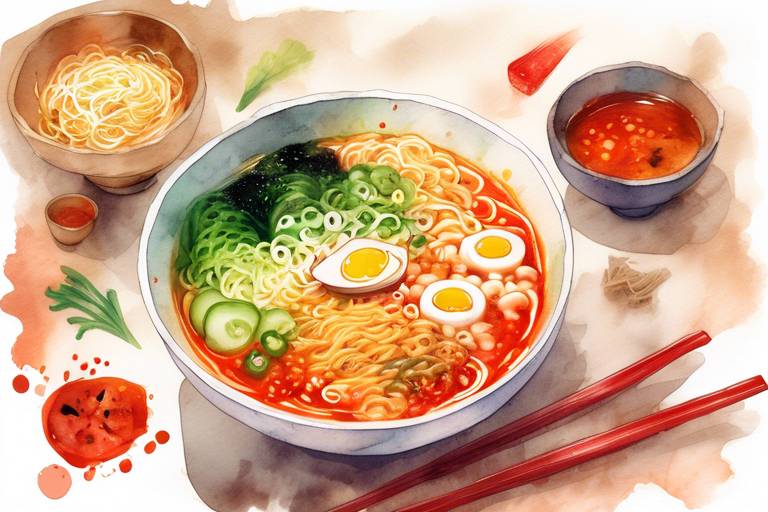 Sebzeli Baharatlı Ramen Çorbası