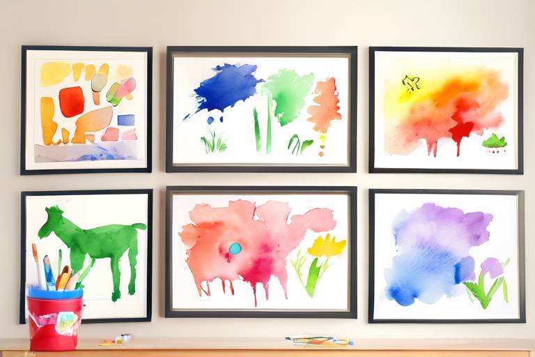 Çocukların Sanat Eserlerini Saklama ve Sergileme Fikirleri